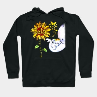 Blessed To Be Called Sister Elephant Sunflower Hoodie